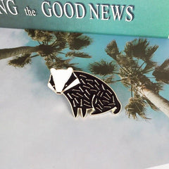 Badger Enamel Pin