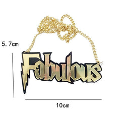 Fabulous Acrylic Statement Chain Necklace