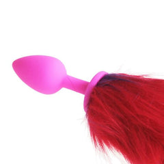 Rainbow-Colored Tail Plug Sex Toy