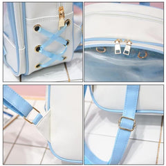 Transparent Pin Display Kawaii Backpack