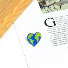 I Heart Earth Enamel Pin