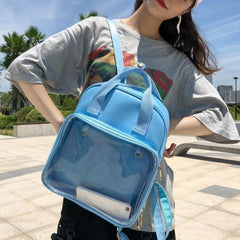 Transparent Pin Display Medium Backpack