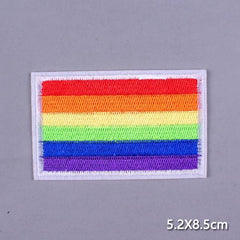LGBT Pride Flag Iron On Embroidered Patch