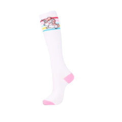 Long Pink Unicorn Socks
