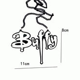 Buffy Acrylic Statement Chain Necklace