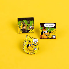 This Is Fine Enamel Pin