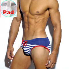 Striped Swim Briefs