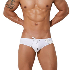 Low-Rise Dog Print Swim Briefs