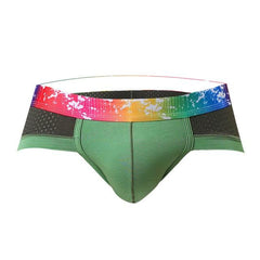 Rainbow Breathable Sports Briefs