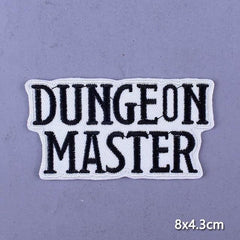 Dungeon Master Iron On Embroidered Patch