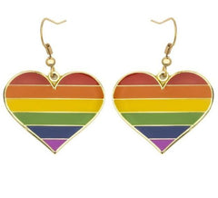 LGBT Heart Earrings