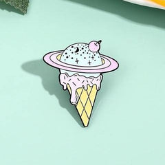 Planet Ice Cream Enamel Pin