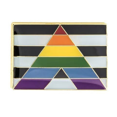 Straight Ally Enamel Pin