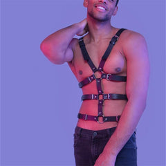 Full Body Bondage Leather Harness