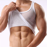 Men's Coloured Mesh Tank Top