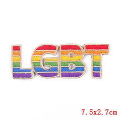 LGBT Pride Iron On Embroidered Patch