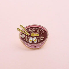 Send Noods Enamel Pin