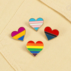 Trans Pride Heart Enamel Pin
