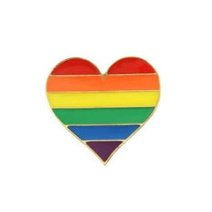 LGBT Pride Heart Enamel Pin