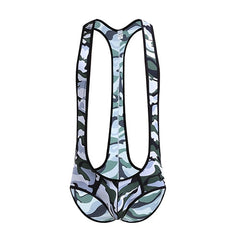 Kinky Camo Wrestling Jockstrap Bodysuit