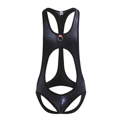 Kinky Leather Jockstrap Bodysuit