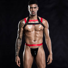 Bondage Harness + Jockstrap Set (2 Piece Outfit)