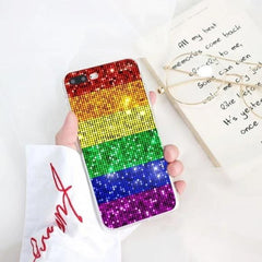 Rainbow Sequins iPhone Case