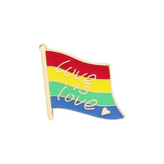 Love Is Love Flag Enamel Pin