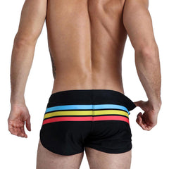 Pride Stripe Swim Trunks