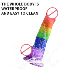 LGBT Pride Silicone Dildo / Sex Toy