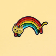 Rainbow Cat Enamel Pin