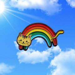 Rainbow Cat Enamel Pin
