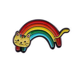 Rainbow Cat Enamel Pin