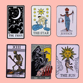 Tarot Card Divination Enamel Pins