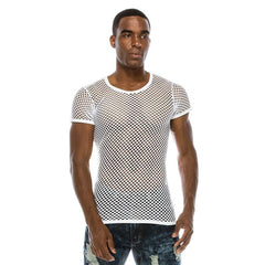 White Mesh T-Shirt