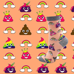 Happy Rainbow Poop Socks