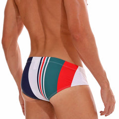 Italiano Striped Swim Briefs