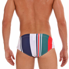 Italiano Striped Swim Briefs