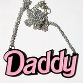 Daddy Acrylic Statement Chain Necklace