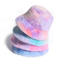 Fabulously Fluffy Tie-Dye Bucket Hat