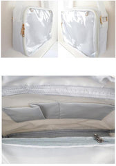 Transparent Pin Display Shoulder Bag