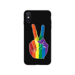 LGBT Peace Sign iPhone Case
