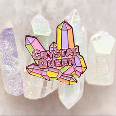 Crystal Queer Enamel Pin