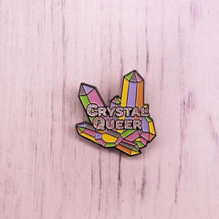 Crystal Queer Enamel Pin