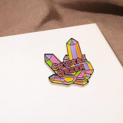 Crystal Queer Enamel Pin