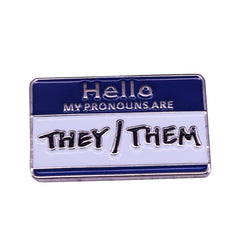 They/Them Pronouns Enamel Pin