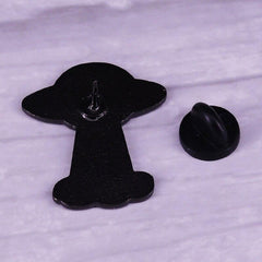 Believe Queer Spacecraft Enamel Pin