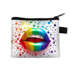 LGBT Lips Change Purse / Coin Wallet