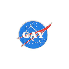 GAY NASA Enamel Pin