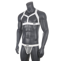 Chest Harness + Mesh Jockstrap Erotic Clubwear